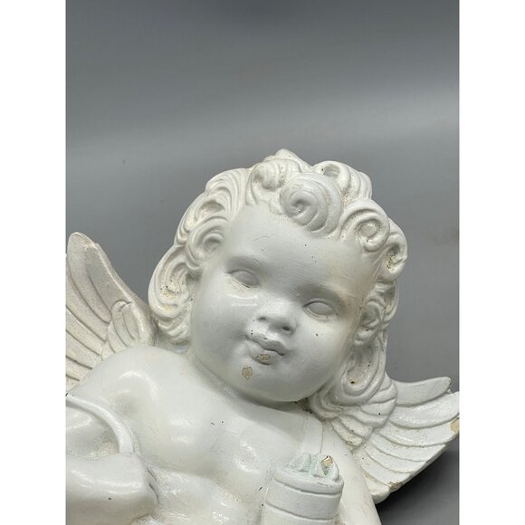 vintage set of 2 Alexander Backer Company figurines Chalkware Cherubs 13" READ - Picture 7 of 11
